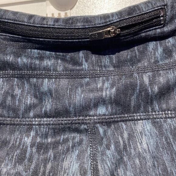 Athleta Women's Athletic High Rise Mélange Pattern Work Out Leggings In Black Si - Picture 6 of 11